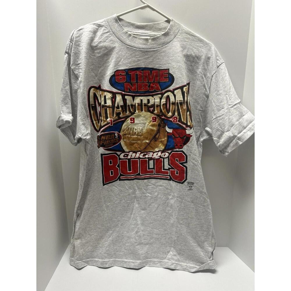 1998  7 Chicago Bulls  Champions  T-Shirt 99 Cotton